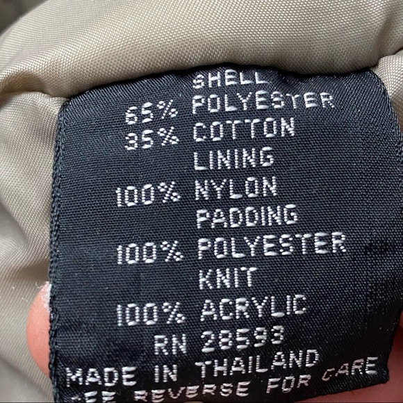 Vintage Members Only Men’s Quilt Lined Tan Cafe Racer Bomber Jacket Size Large - Picture 12 of 13